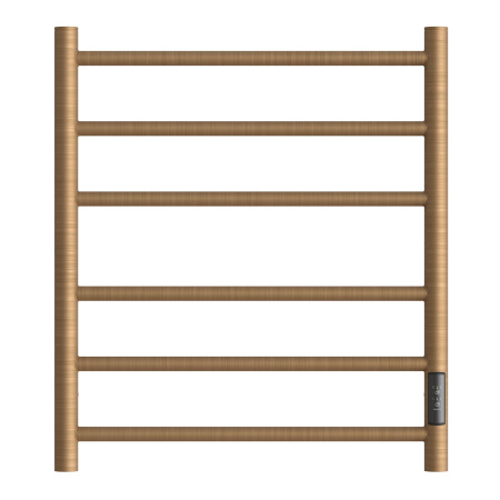 Полотенцесушитель электрический Point PN10856BR П6 500x600 диммер справа, бронза