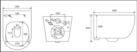 Унитаз подвесной безободковый Vincea Evo VT1-34ST белый, с сиденьем микролифт