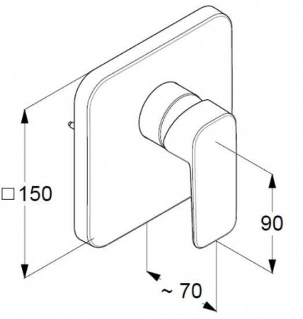 Смеситель для душа Kludi Pure&Style 404200575 хром