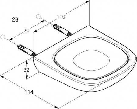 Мыльница Kludi Ambienta 5398505 Белый Хром