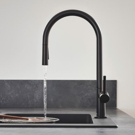 Смеситель для кухни Hansgrohe Talis M54 72801670 черный матовый