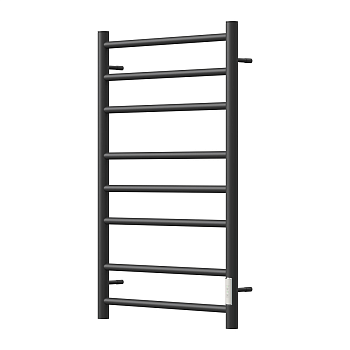 Полотенцесушитель электрический Point PN10848B П6 400x800 диммер справа, черный матовый