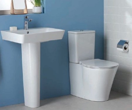 Чаша унитаза-компакта Ideal Standard Connect Air E013701 без бачка и сиденья