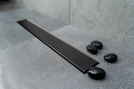 Душевой лоток Pestan Confluo Frameless Line 450 Black Matte