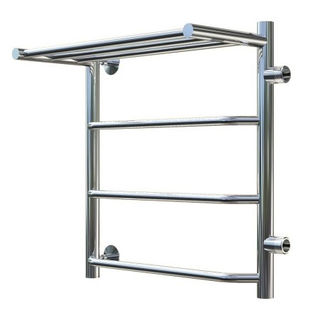 Полотенцесушитель водяной Тругор Браво серия 1 60х40 хром, с полкой, подключение правое