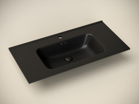 Раковина накладная 91см Ceramica Nova Element CN7002MB черный матовый