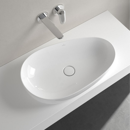 Раковина накладная 65см Villeroy & Boch Antao 4A7465R1 белый с покрытием CeramicPlus