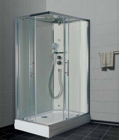 Душевая кабина Timo Ilma ILMA-102 R 120x80x225 профиль черный матовый, стекло прозрачное