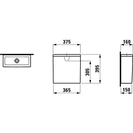 Бачок для унитаза Laufen New Classic 8.2885.1.000.871.1 (подвод воды сзади)