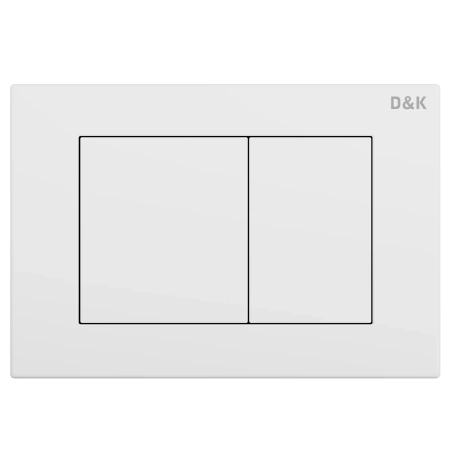 Готовое решение для подвесных унитазов D&K DI8640116 с белой клавишей