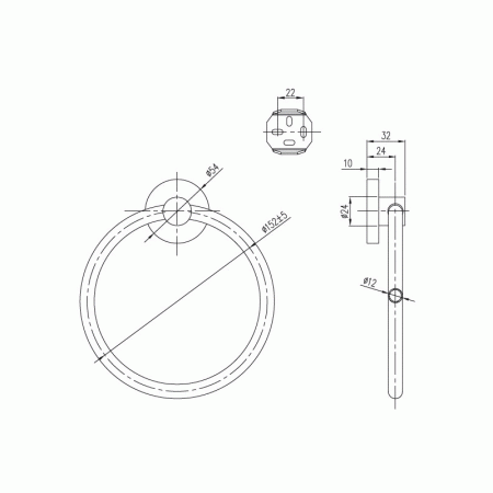 Полотенцедержатель Villeroy & Boch Elements-Tender TVA15100500061 хром