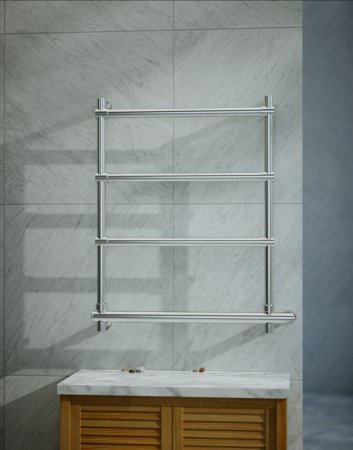 Полотенцесушитель электрический Margaroli Sole 542-4 5424704CRNB 660х570 хром