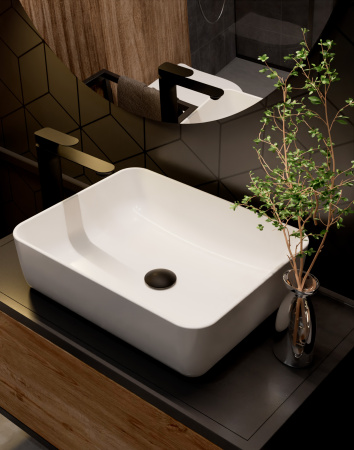 Смеситель для раковины AQUAme Monza AQM6314MB черный матовый