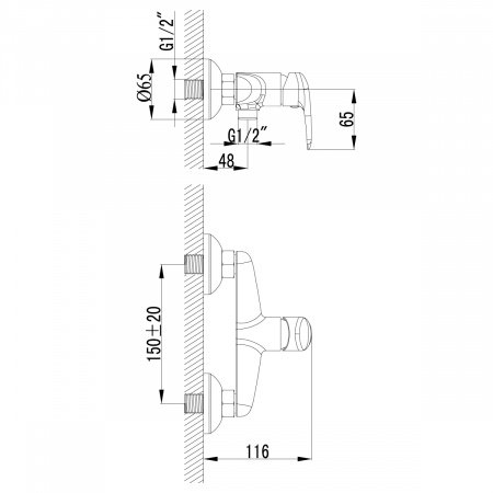 Смеситель для биде Lemark Pramen LM3318C хром