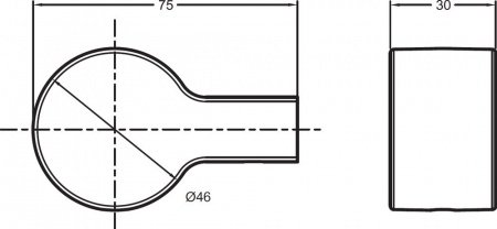 Крючок для полотенец Jacob Delafon Singulier 15209D-CP Хром