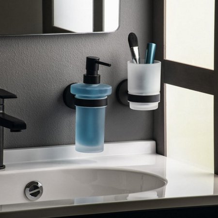 Стакан для ванной Sapho X-ROUND BLACK XB900 черный