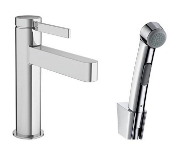 Смеситель для раковины с гигиеническим душем Hansgrohe Finoris 76210000 хром