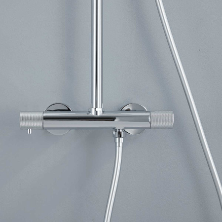 Душевая стойка с термостатом Vincea Desire VSFS-1D0TCH хром