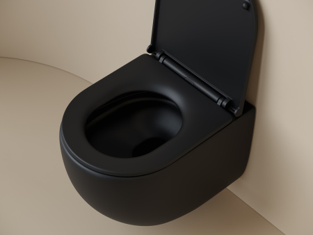Унитаз подвесной безободковый Ceramica Nova Up CN4007MB черный матовый