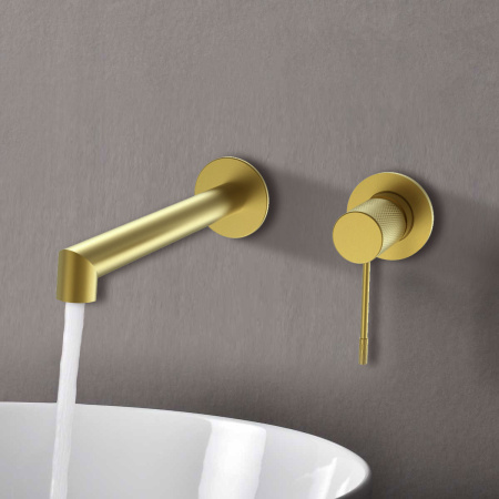 Смеситель для раковины Vincea Desire VBFW-1D1BG золото матовое