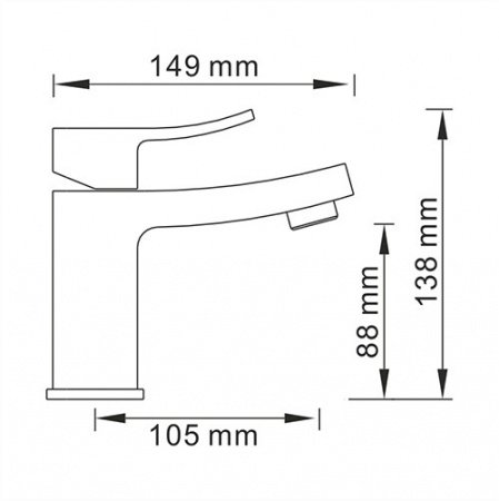 Смеситель для раковины WasserKraft Exter 1603 светлая бронза