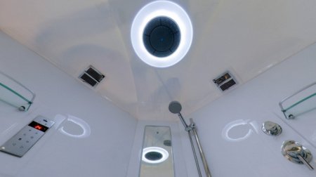 Душевая кабина Timo Lux Т-7735 135x135x220 профиль хром глянцевый, стекло прозрачное