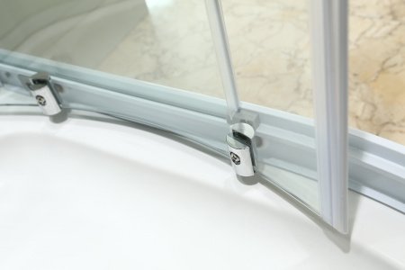 Душевая кабина Black&White G8501 80x80x215 профиль белый, стекло прозрачное