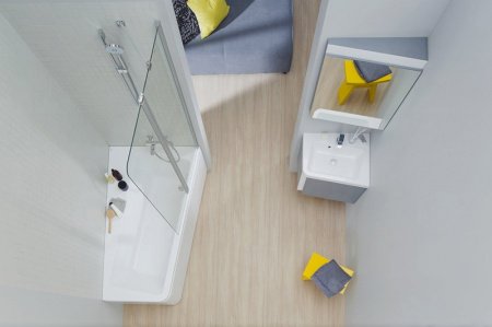 Зеркало Ravak 10° 65 угловое Белый глянец R