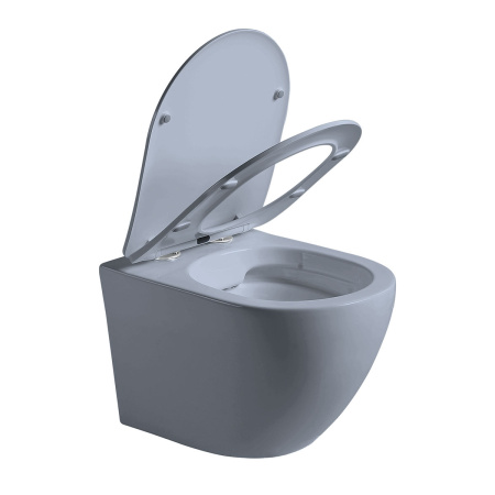 Унитаз подвесной безободковый Vincea Globo VT1-14SMO океан матовый, с сиденьем микролифт