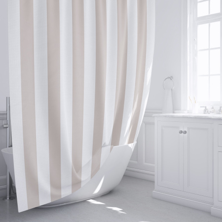 Шторка для ванной Fixsen Vafel, бежевая FX-5020A