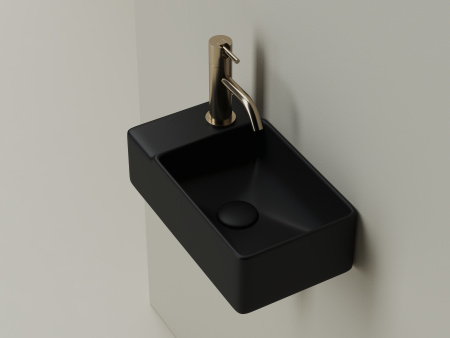 Раковина подвесная 40см Ceramica Nova Element CN5046MB черный матовый