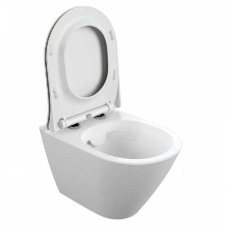 Унитаз подвесной Cersanit OVAL 63114 белый, с сиденьем микролифт