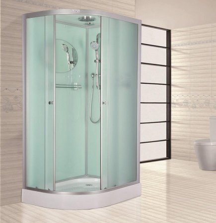 Душевая кабина Esbano ESKB115CR 115x85x210см, профиль хром матовый, стекло рифленое