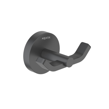 Крючок двойной Aquatek Бетта AQ4602MB черный матовый