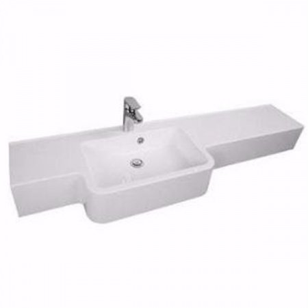 Раковина полувстраиваемая 151см Акватон Hotel 1A709431PI01L белый