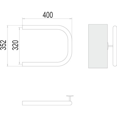 Полотенцесушитель водяной Terminus П-образный (1") 320х40