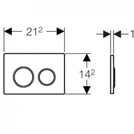 Кнопка смыва Geberit Omega 20 115.085.KJ.1 белый/хром глянцевый
