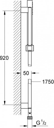 Душевой гарнитур Grohe Euphoria Cube 27700000 Хром