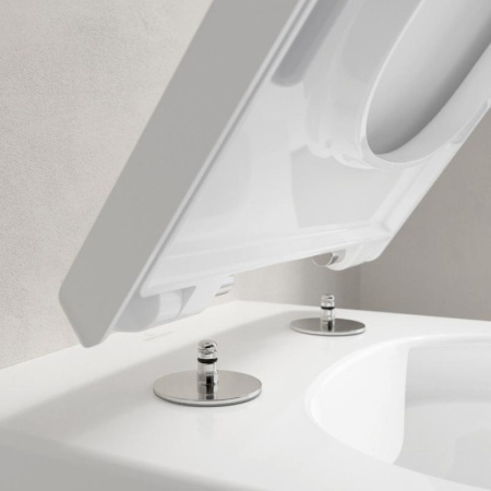 Унитаз подвесной безободковый Villeroy&Boch Memento 2.0 4633R0R1 без сиденья с покрытием CeramicPlus