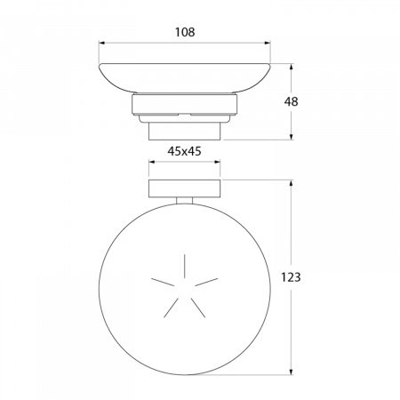 Мыльница для ванной IDDIS Edifice EDIMBG0i42 хром