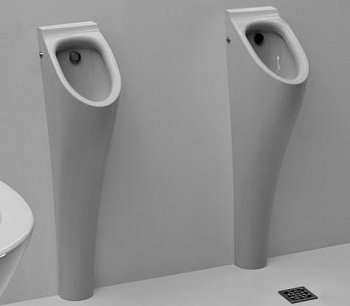 Писсуар напольный Kerasan Aquatech 373001 белый, скрытый подвод воды