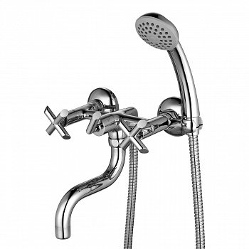 Смеситель для ванны с душем Lemark Practica LM7512C хром