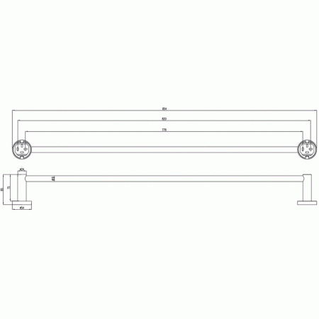 Полотенцедержатель Villeroy & Boch Elements-Tender TVA15100300061 хром