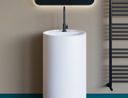 Раковина напольная 45см Salini Armonia 130114G белый