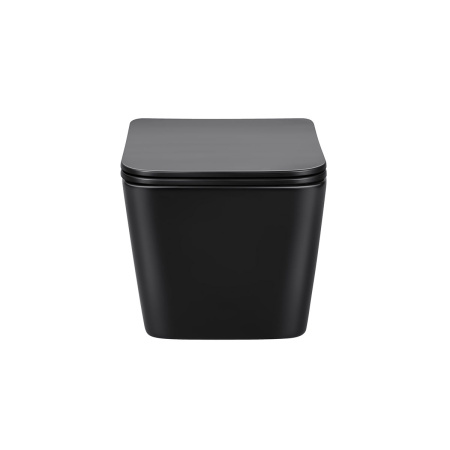 Унитаз подвесной безободковый Vincea Q-Line VT1-12MB черный матовый, с сиденьем микролифт