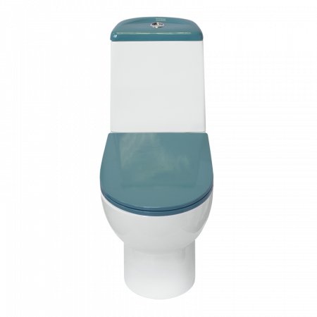Унитаз Sanita Luxe Best Luxe SL DM Sea BSTSLCC08120522 Белый с бачком и зелёным сиденьем Микролифт