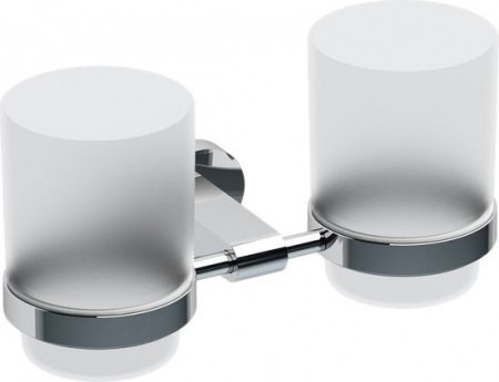 Двойной держатель с двумя стаканами Ravak Chrome CR 220.00 Хром