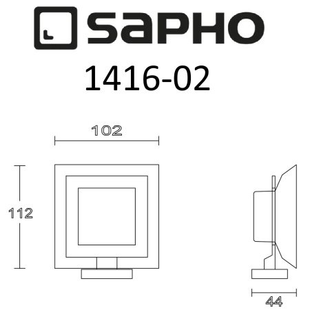 Мыльница Sapho APOLLO 1416-02 хром