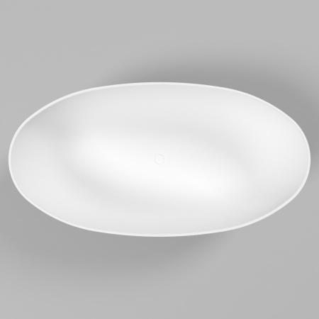 Ванна WHITECROSS Diamond 170x87 (белый мат) иск. камень