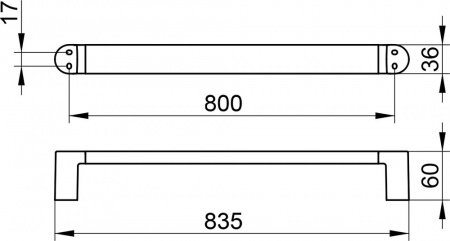 Держатель для полотенец Keuco Elegance 11601 010800 хром